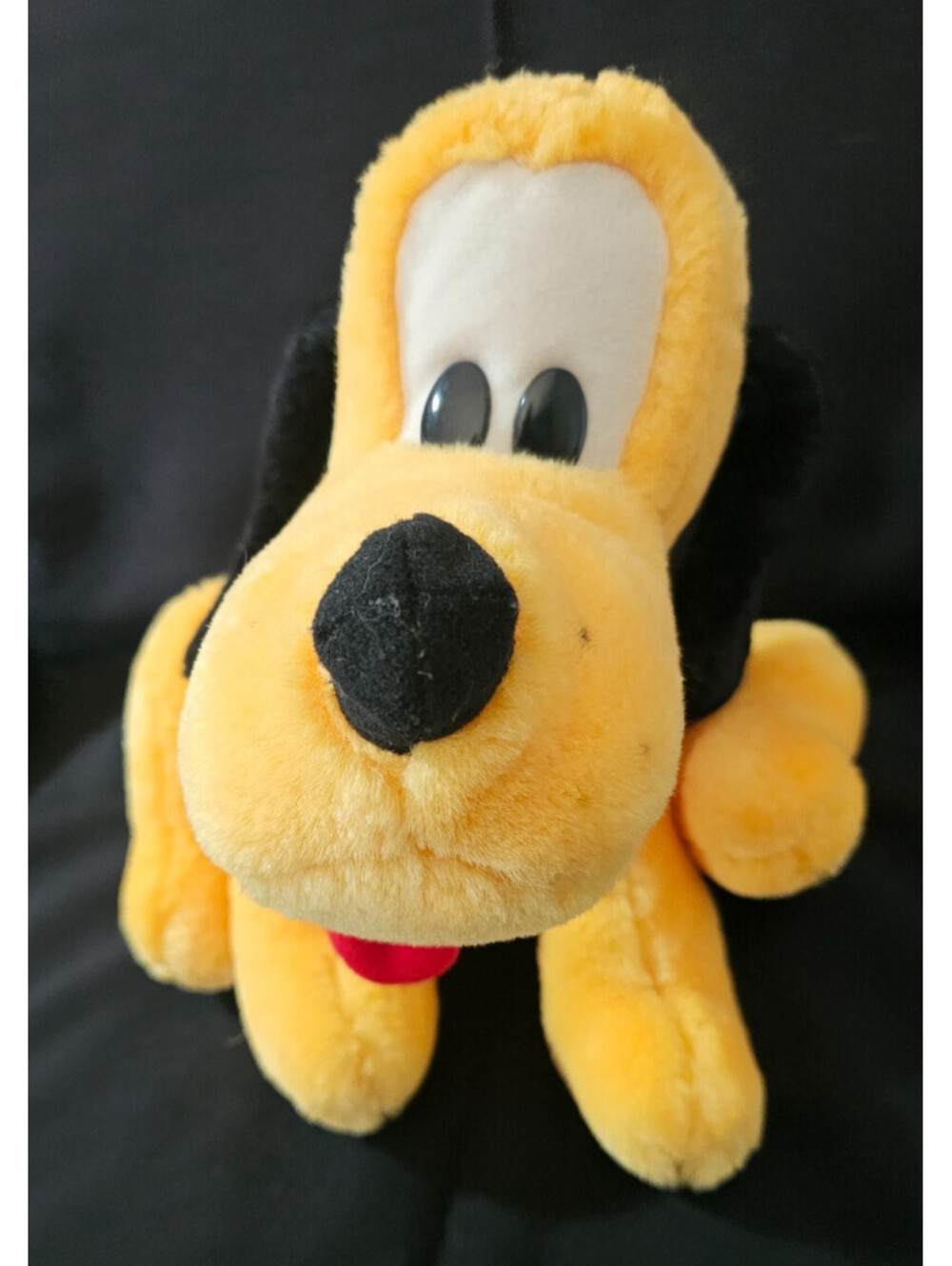 Vintage Disneyland Walt Disney World Pluto Plush Toy Stuffed Animal 10” Sitting